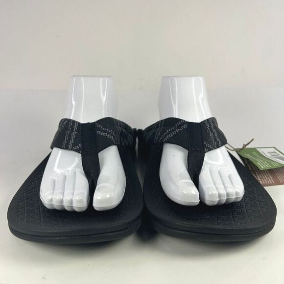Chaco Flips Men\'s WAYPOINT CLOUD Shoes US 13 glitch Black Thong Sandals NWT main image 9